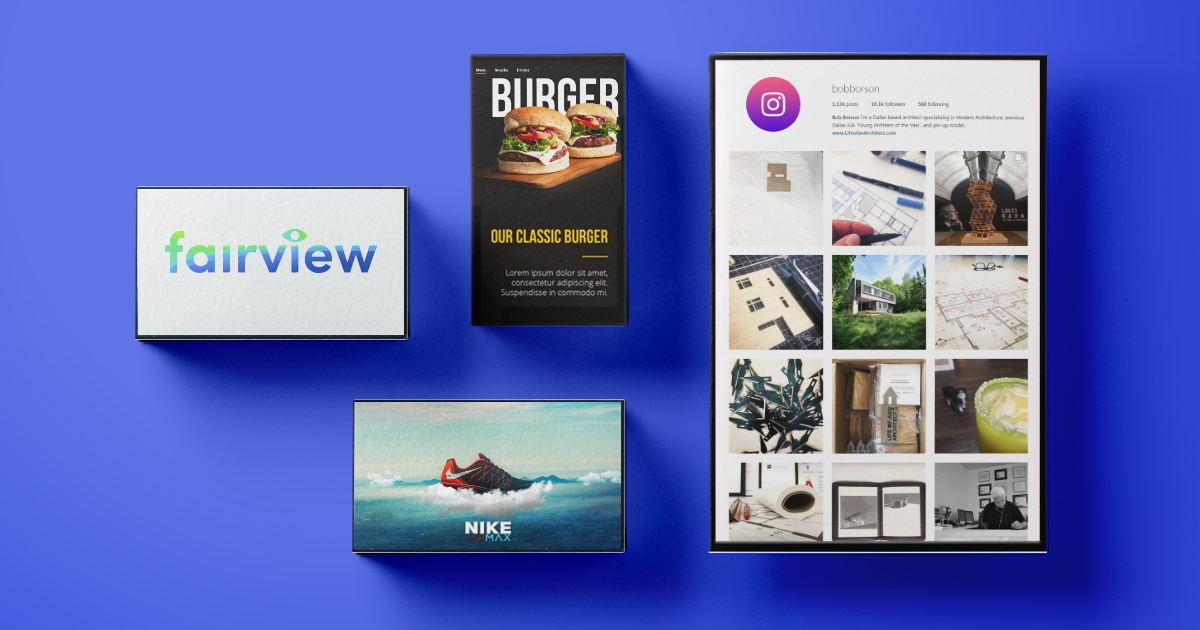 fairview facebook - digital signage